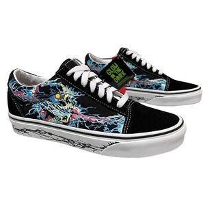 Vans Old Skool Women’s 6.5 Zap‎ Low Glow in the Dark Skull x House of Terror